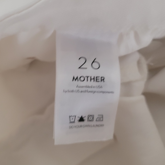 Mother Looker White Denim With Zipup Ankle 26 - Picture 6 of 7